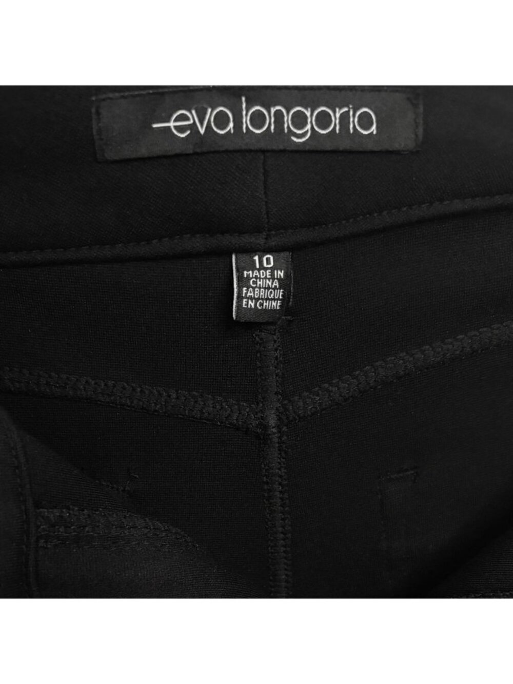 Eva Longoria Skinny Pants Womens Jeggings Slim Black Stretchy Jeans High Rise 10 - Picture 14 of 16